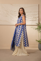 2 Piece Unstitched  Lawn Printed Suit (UC0038)